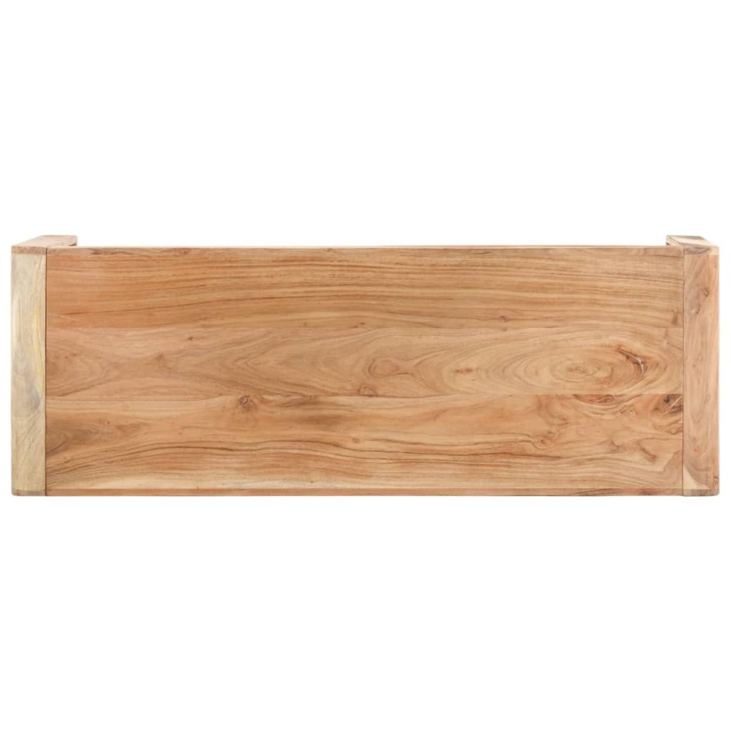 vidaXL Suoliukas, 110x38x46cm, akacijos medienos masyvas