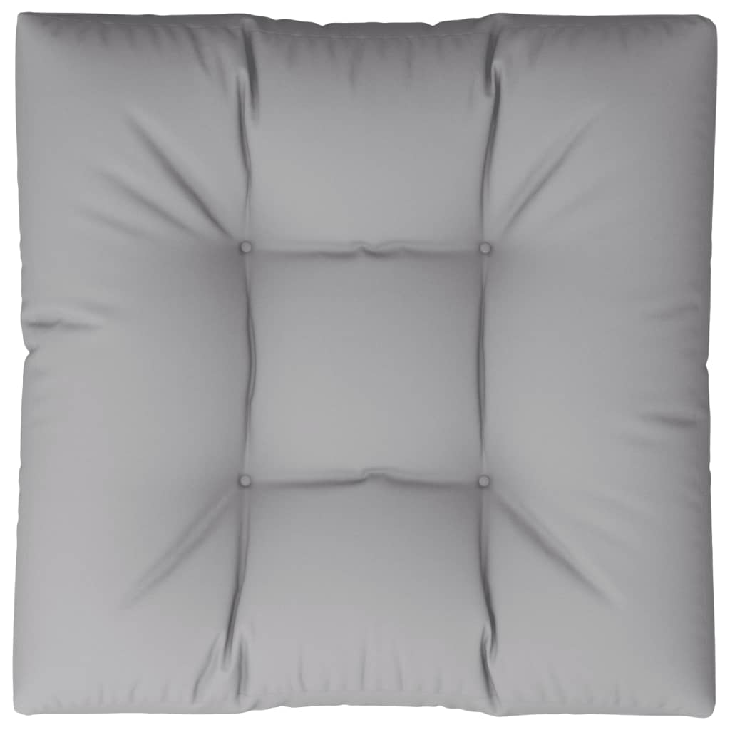 vidaXL Paletės pagalvėlė, pilkos spalvos, 70x70x12cm, audinys