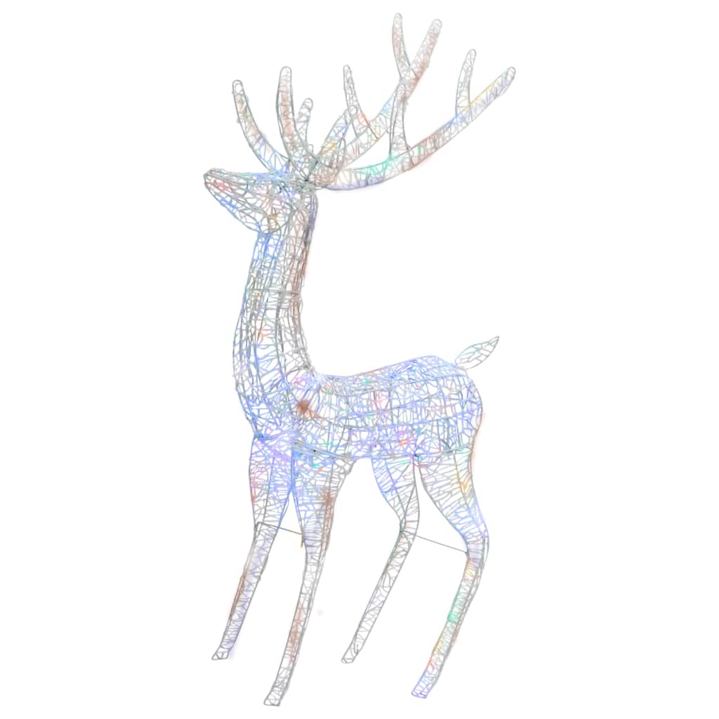 vidaXL Kalėdinė dekoracija elnias, įvairiaspalvė, 180cm, akrilas