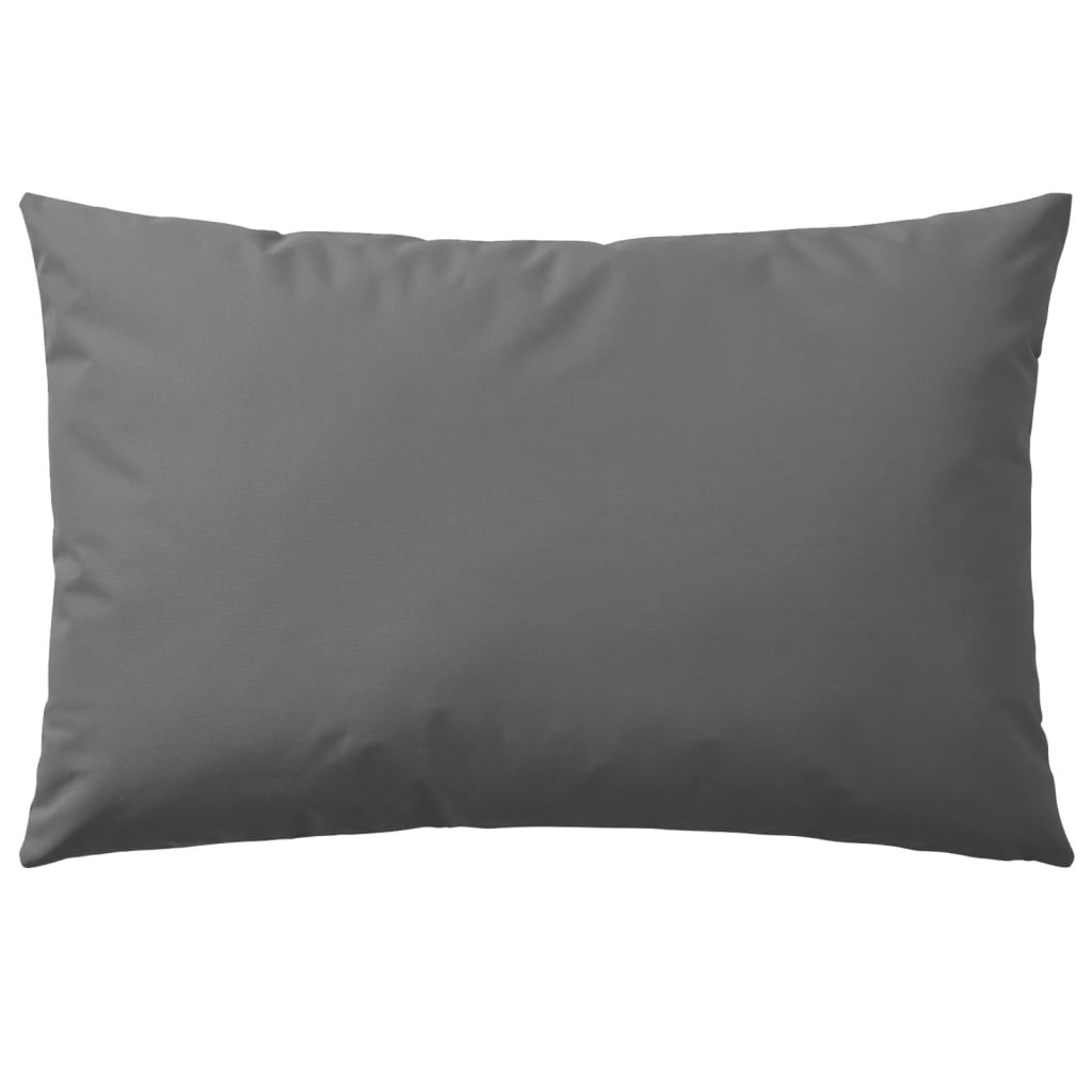 vidaXL Lauko pagalvės, 4 vnt., pilkos, 60x40 cm