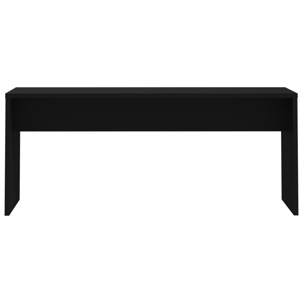 vidaXL Valgomojo baldų komplektas, 3 dalių, juodos spalvos, MDP