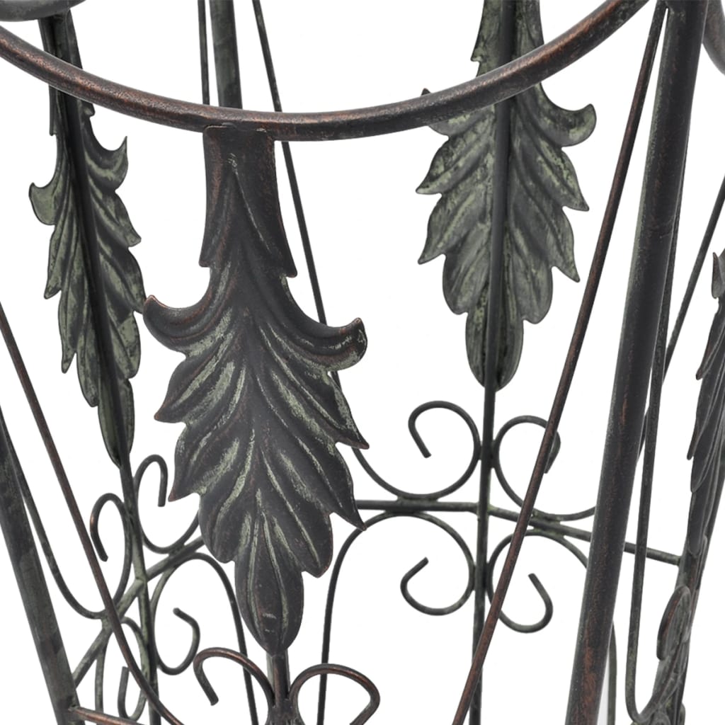vidaXL Stovas skėčiams, geležinis, senovinio stiliaus, juodas