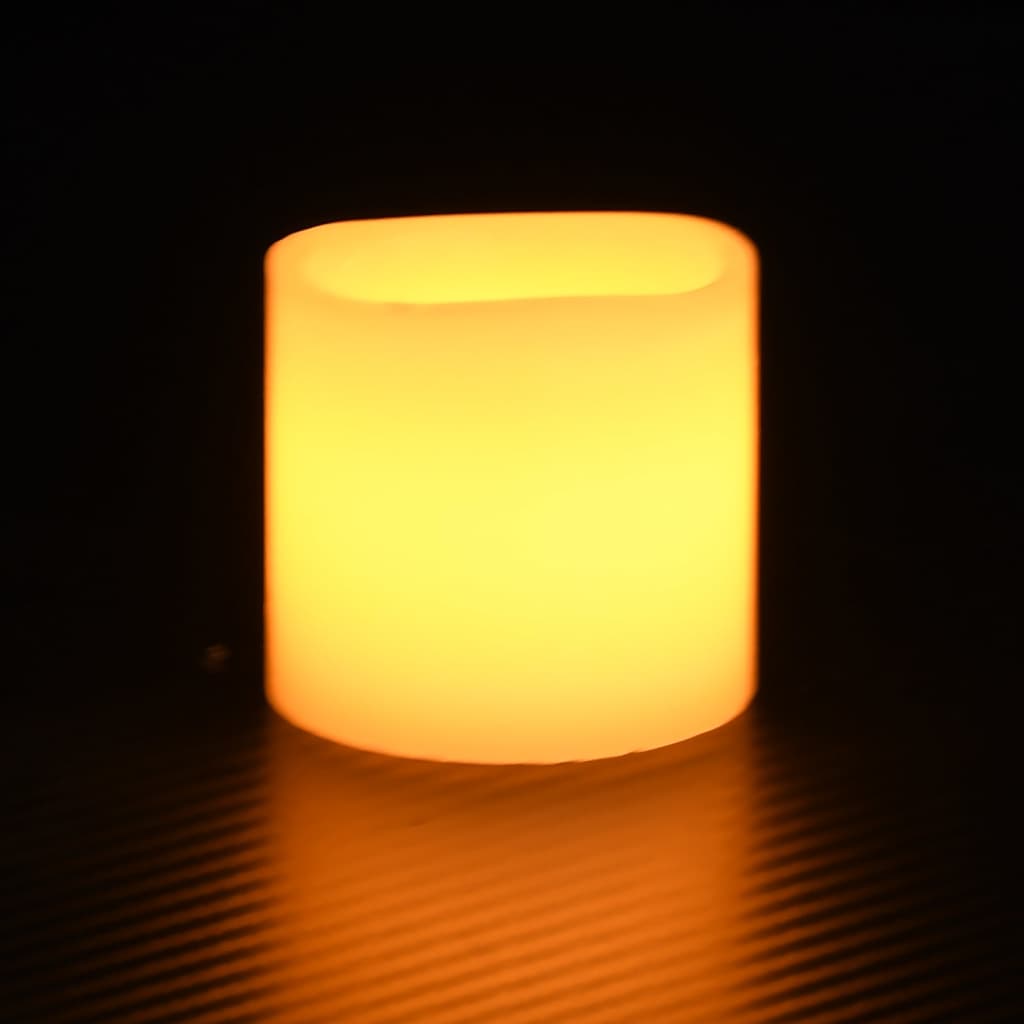 vidaXL Elektrinės LED žvakės, 50vnt., šiltos baltos spalvos