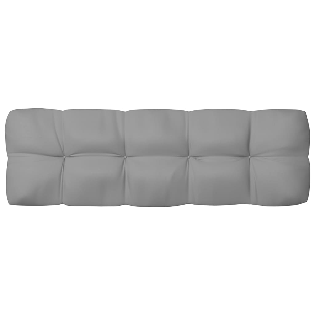 vidaXL Pagalvėlės sofai iš palečių, 7vnt., pilkos spalvos