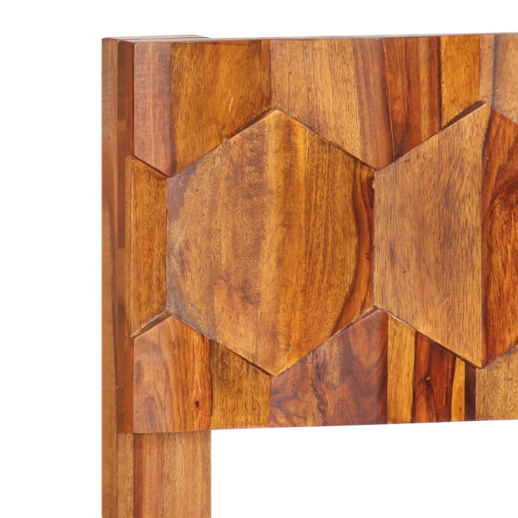 vidaXL Lovos rėmas, 200x200cm, rausvosios dalbergijos medienos masyvas