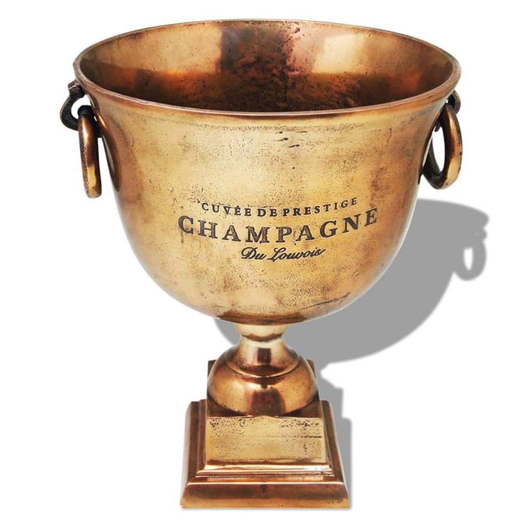 vidaXL Prizo taurės formos šampano atšaldymo indas, varis, rudas