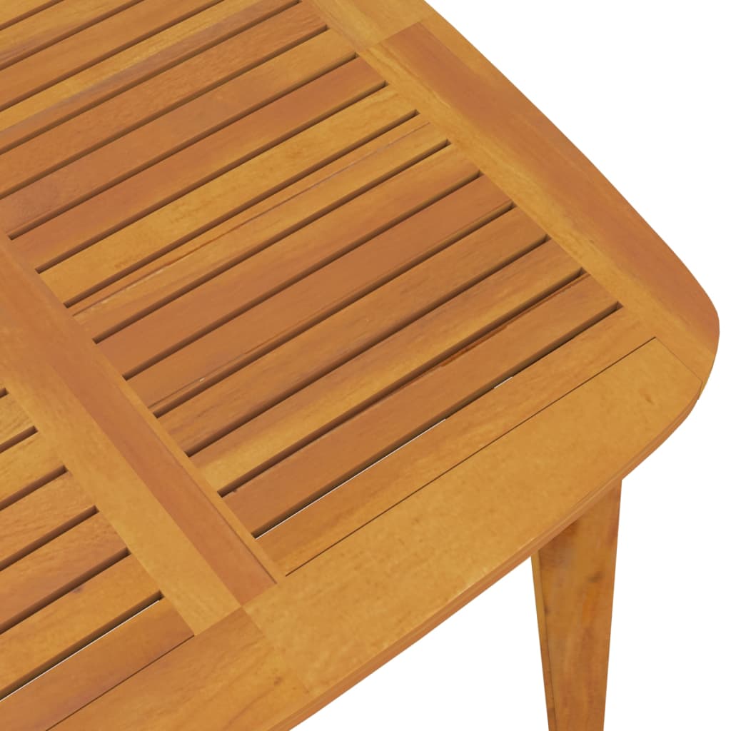 vidaXL Sodo stalas, 110x110x75cm, akacijos medienos masyvas