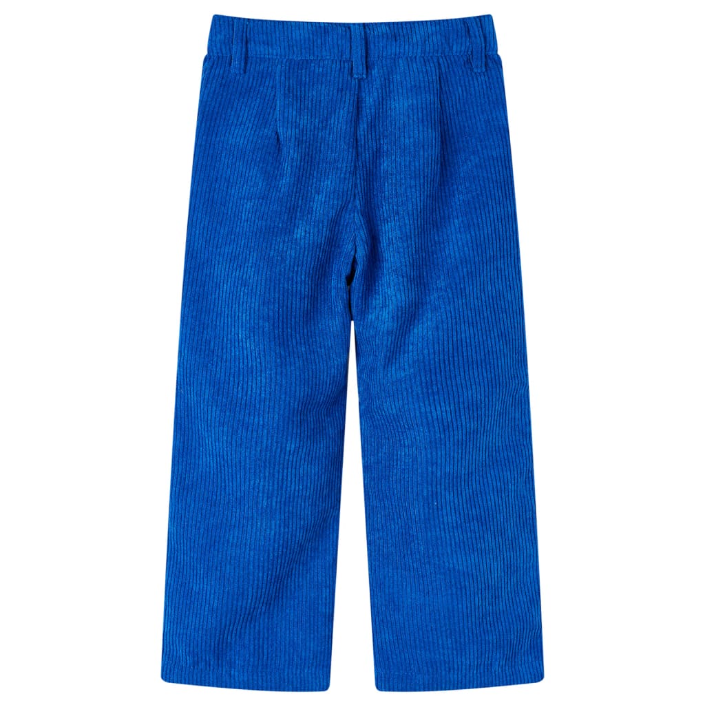 Vaikiškos kelnės, kobalto mėlynos spalvos, velvetas, 92 dydžio