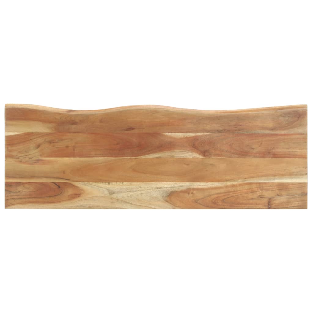 vidaXL Kabykla su gyvu kraštu, 100x35x22cm, akacijos medienos masyvas