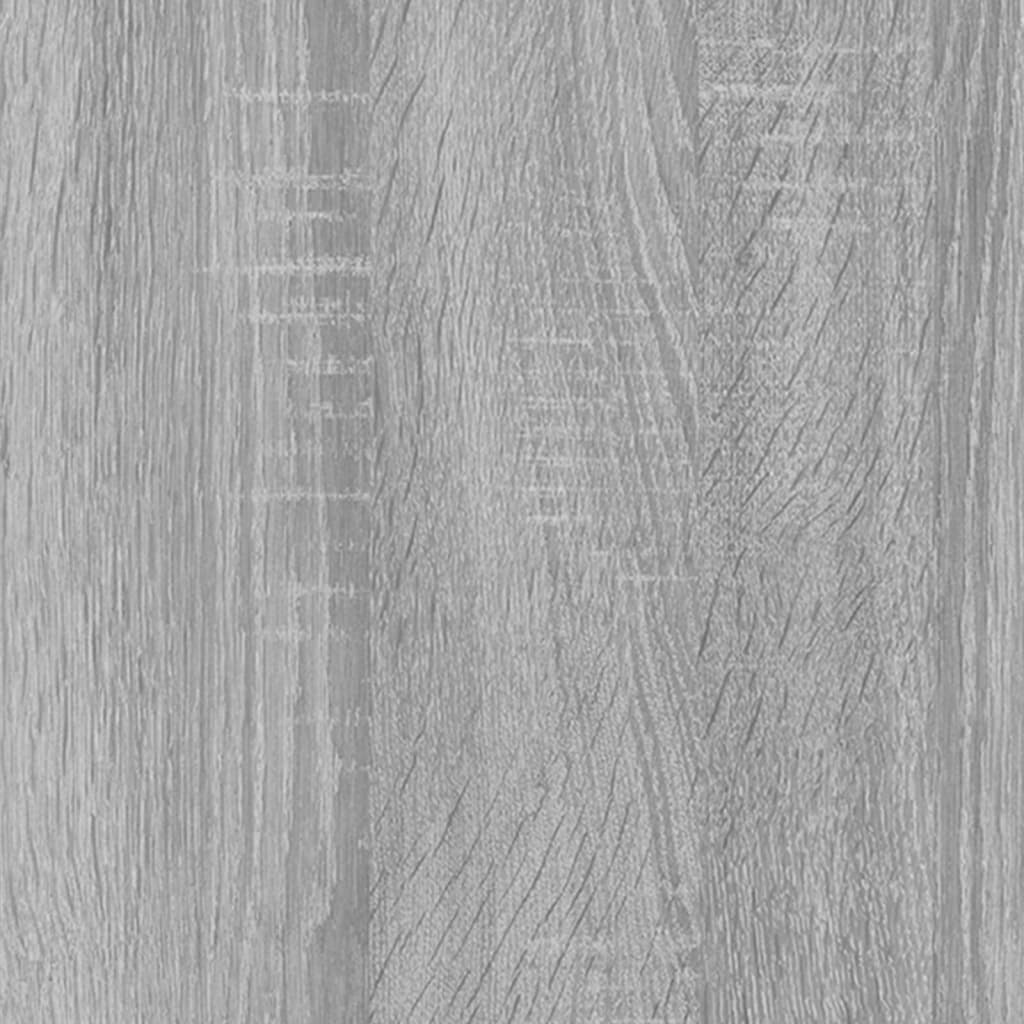 vidaXL Šoninės spintelės, 3vnt., pilkos ąžuolo, apdirbta mediena