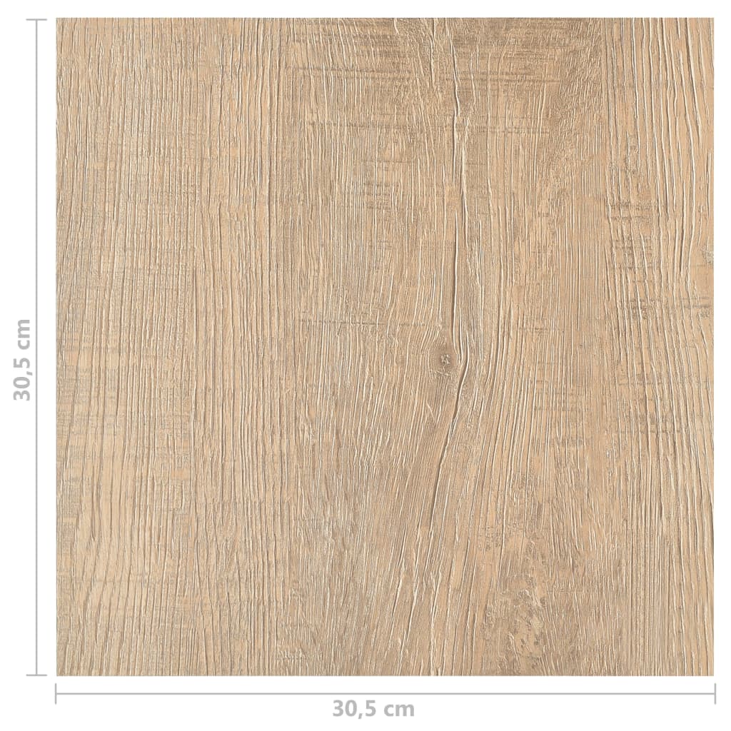 vidaXL Grindų plokštės, 55vnt., rudos, 5,11m², PVC, prilimpančios