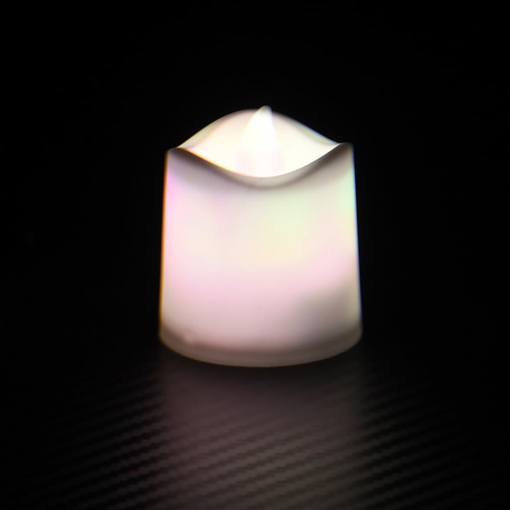 vidaXL Elektrinės arbatinės LED žvakutės, 12vnt., įvairiaspalvės