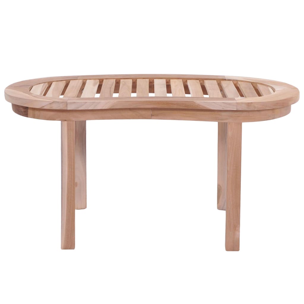 vidaXL Kavos staliukas, 90x50x45cm, tikmedžio medienos masyvas