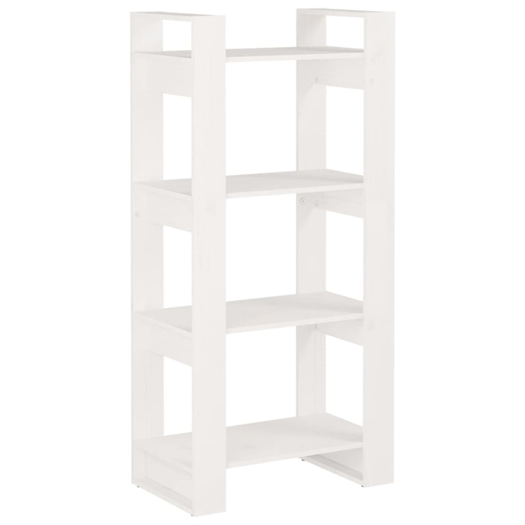 vidaXL Spintelė knygoms/kambario pertvara, balta, 60x35x125cm, mediena