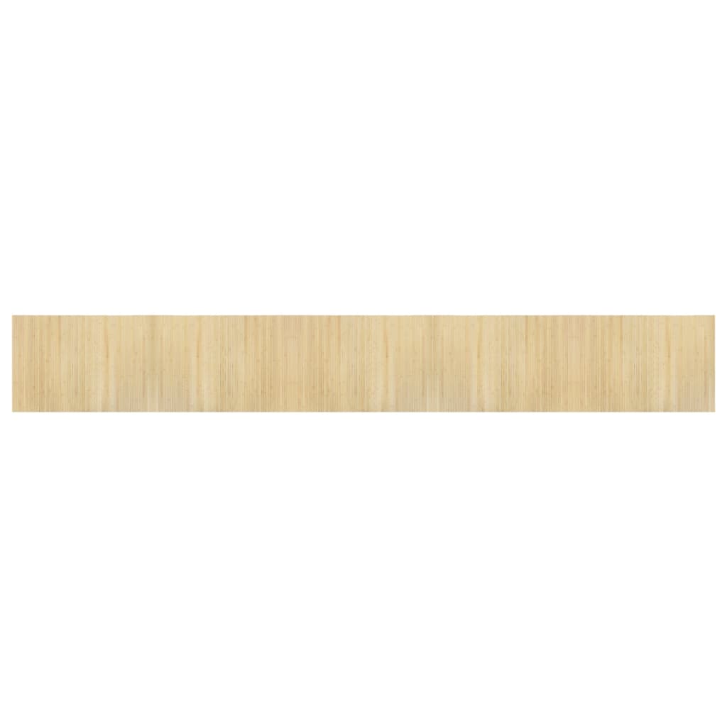vidaXL Kilimas, šviesus natūralus, 70x500cm, bambukas, stačiakampis