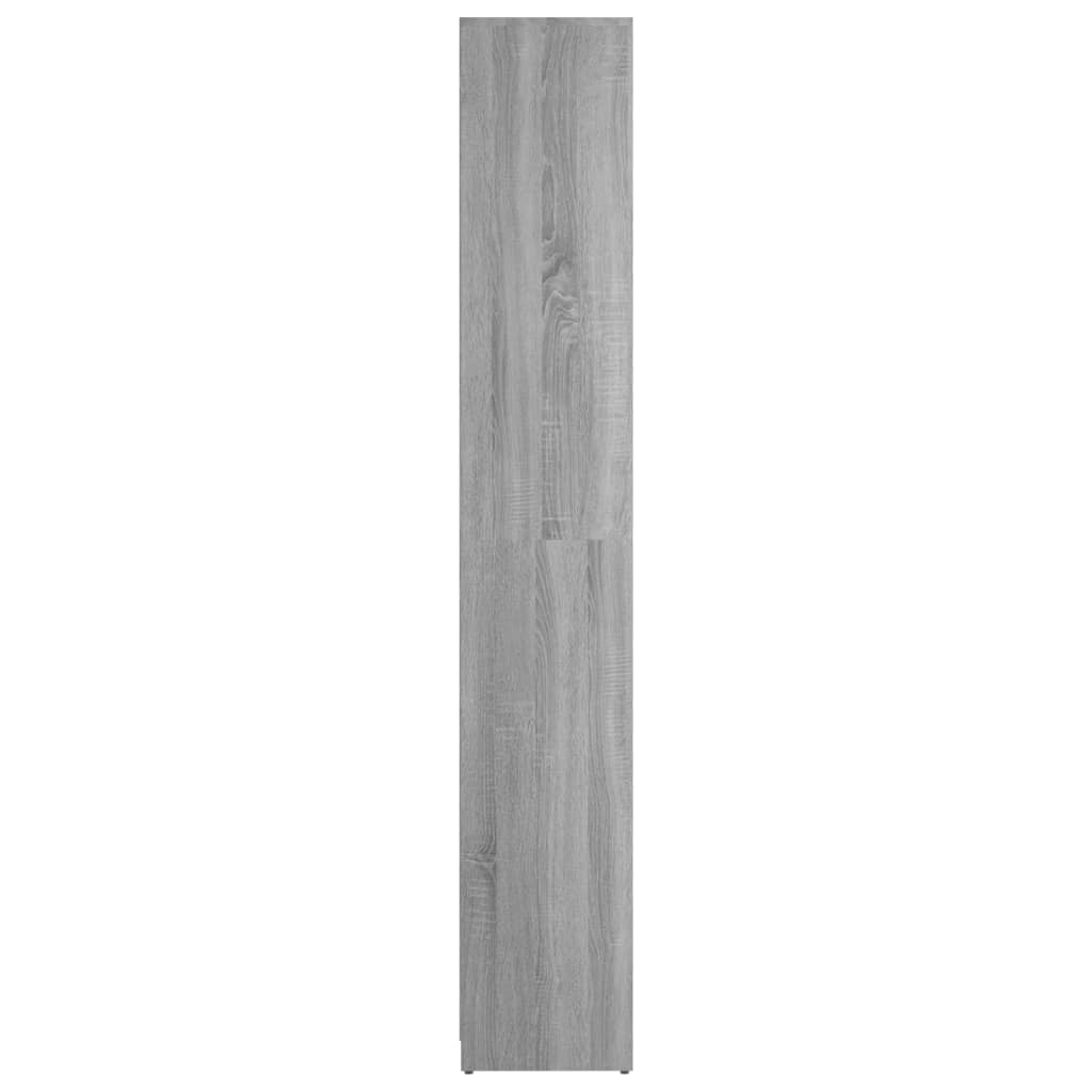 vidaXL Vonios spintelė, pilka ąžuolo, 30x30x183,5cm, apdirbta mediena