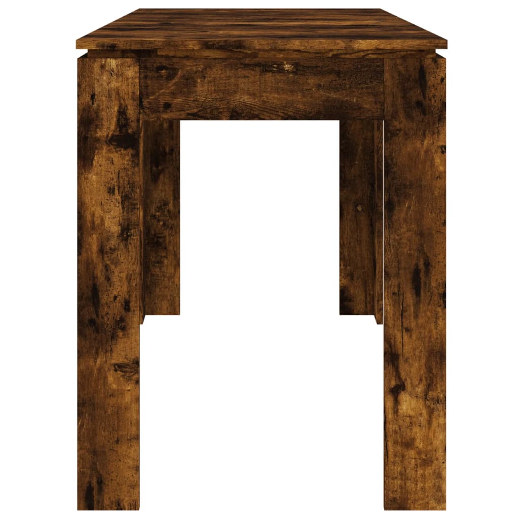 vidaXL Valgomojo stalas, dūminio ąžuolo, 120x60x76cm, apdirbta mediena