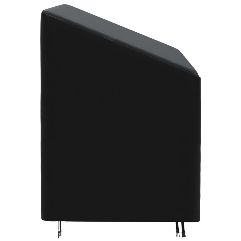 vidaXL Triviečio suoliuko uždangalas, juodas, 165x70x65/94cm