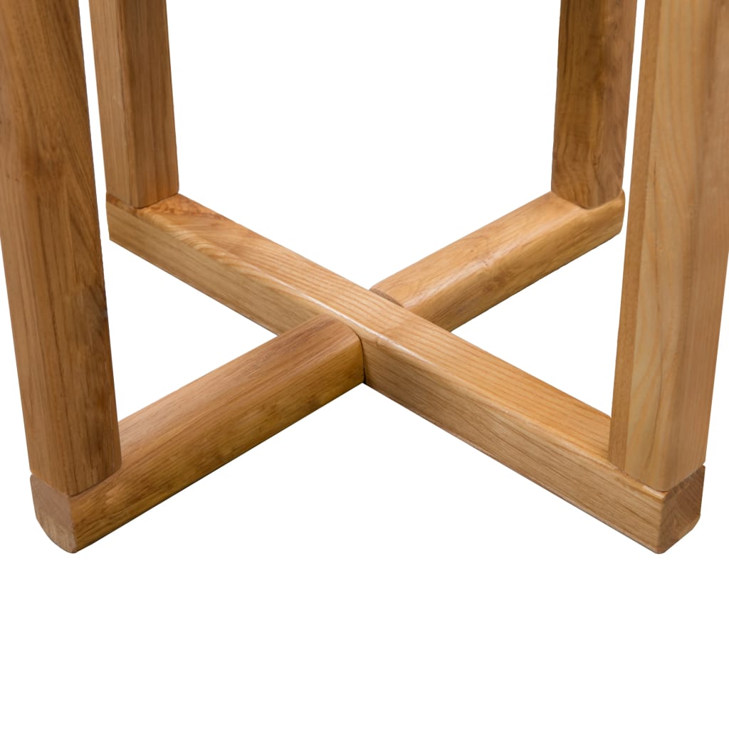vidaXL Šoninis staliukas, 40x50cm, ąžuolo medienos masyvas