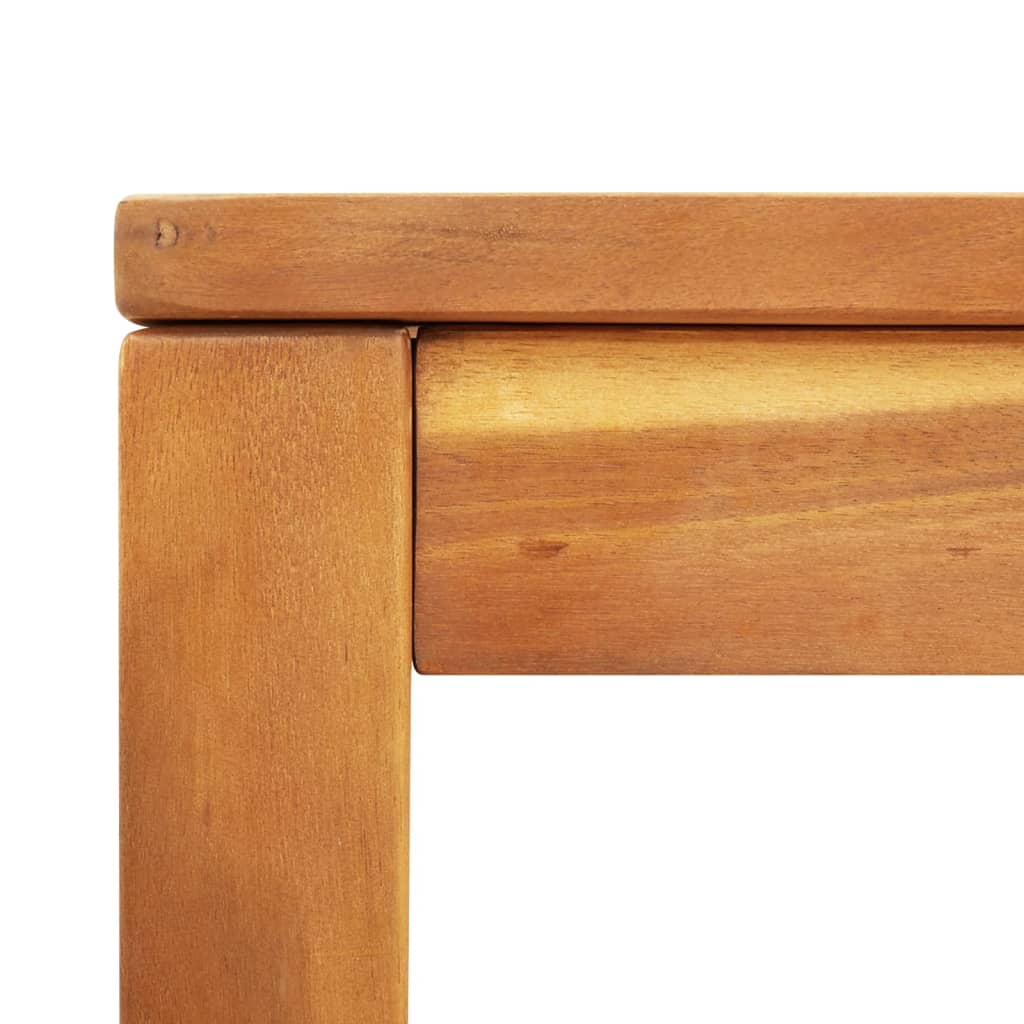 vidaXL Sodo valgomojo stalas, 110x110x75cm, akacijos medienos masyvas