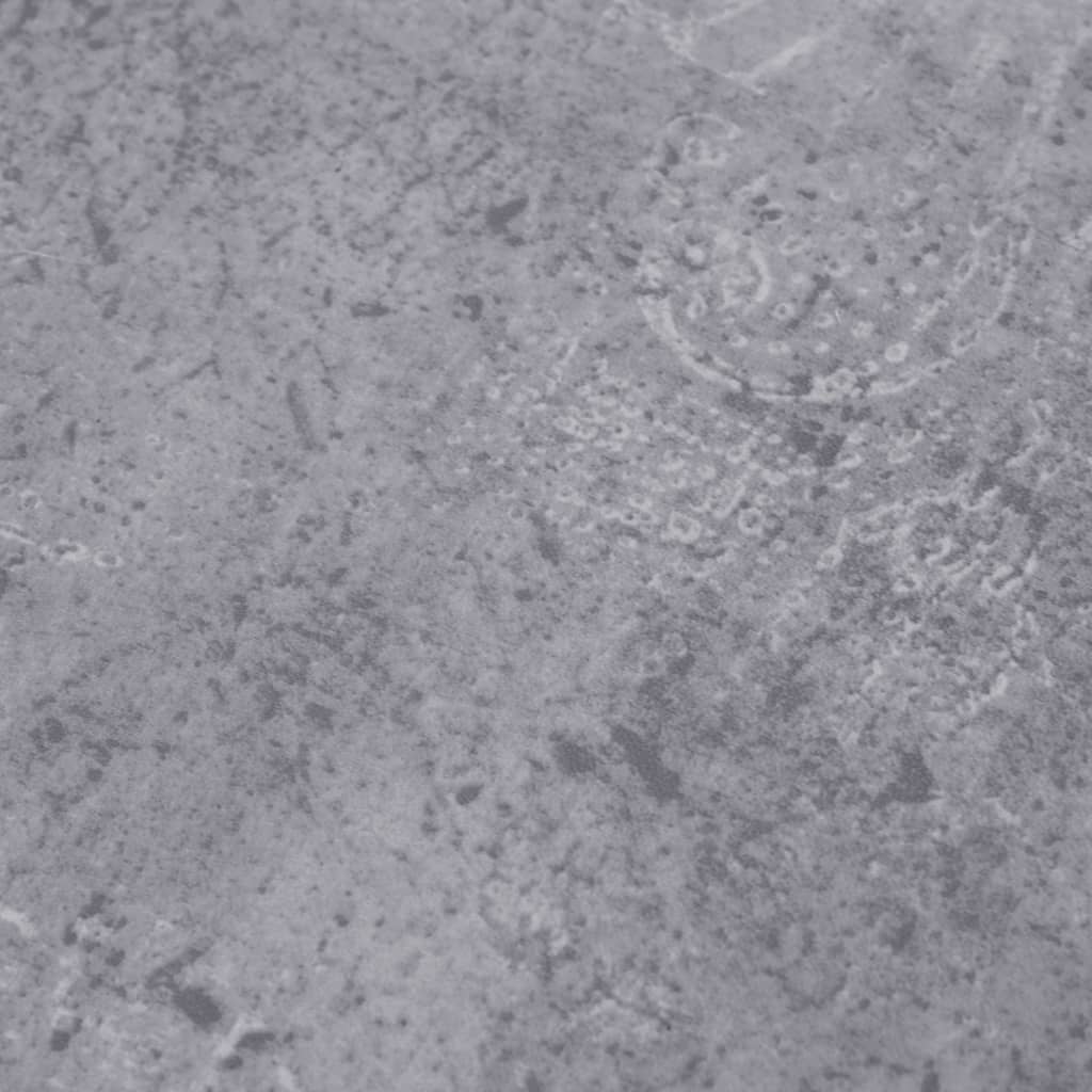 vidaXL Grindų plokštės, cemento pilka, PVC, prilimpančios, 4,46m², 3mm