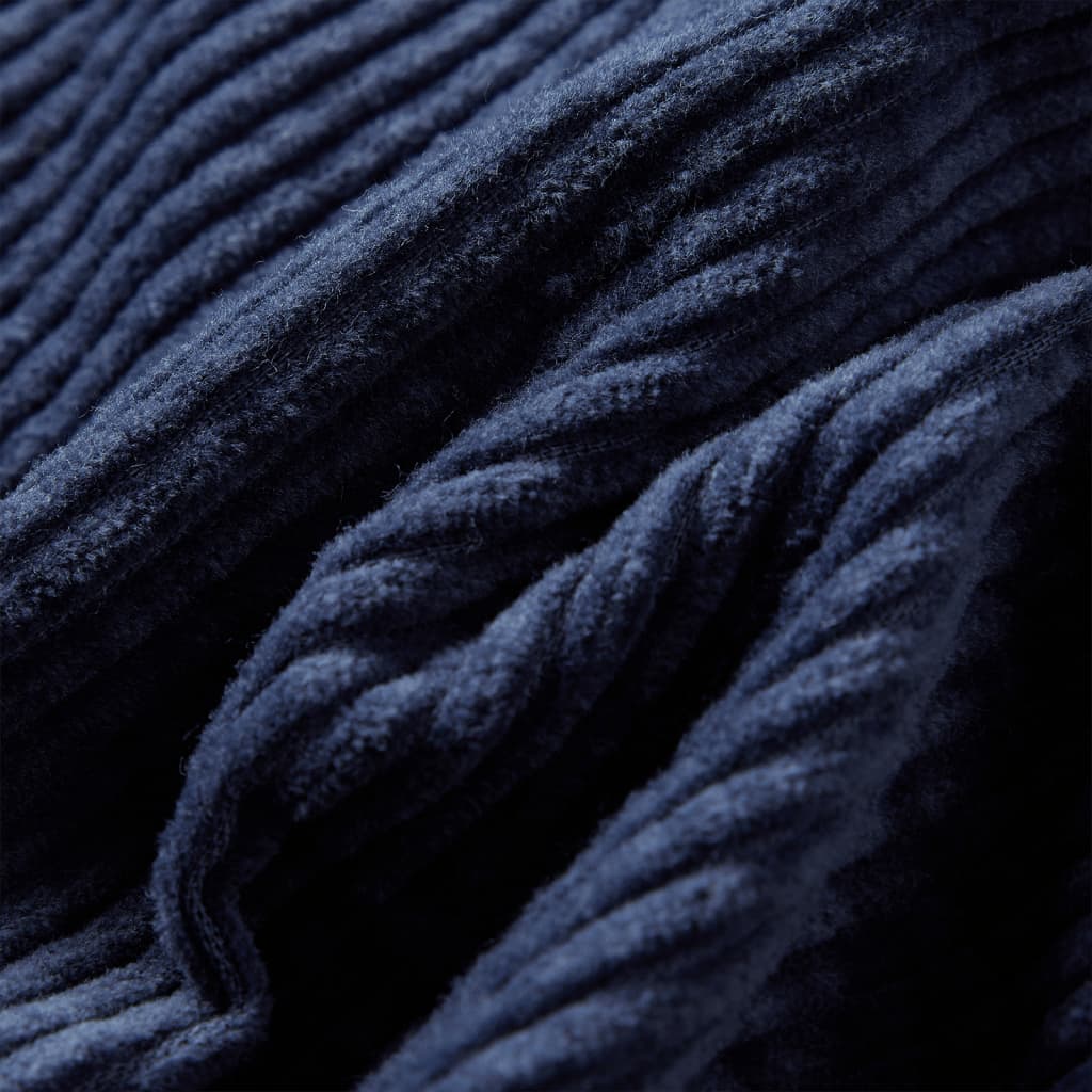 Vaikiškas sijonas su kišenėmis, tamsiai mėlynas, velvetas, 92 dydžio