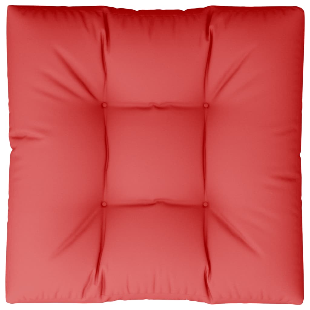 vidaXL Paletės pagalvėlė, raudonos spalvos, 80x80x12cm, audinys