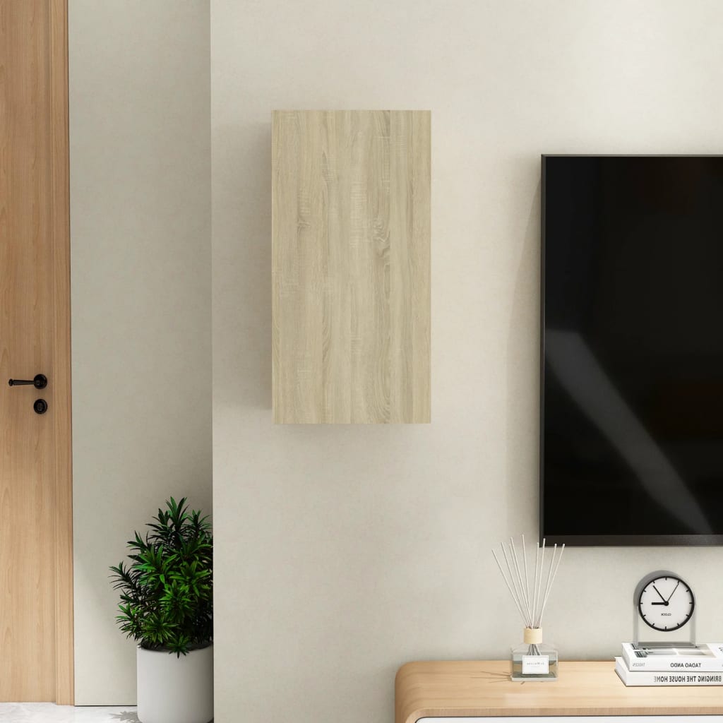 vidaXL Televizoriaus spintelė, ąžuolo, 30,5x30x60cm, apdirbta mediena