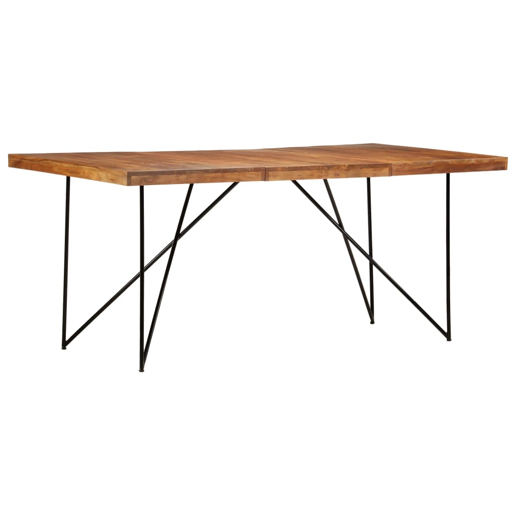 vidaXL Valgomojo stalas, 180x90x76cm, akacijos medienos masyvas