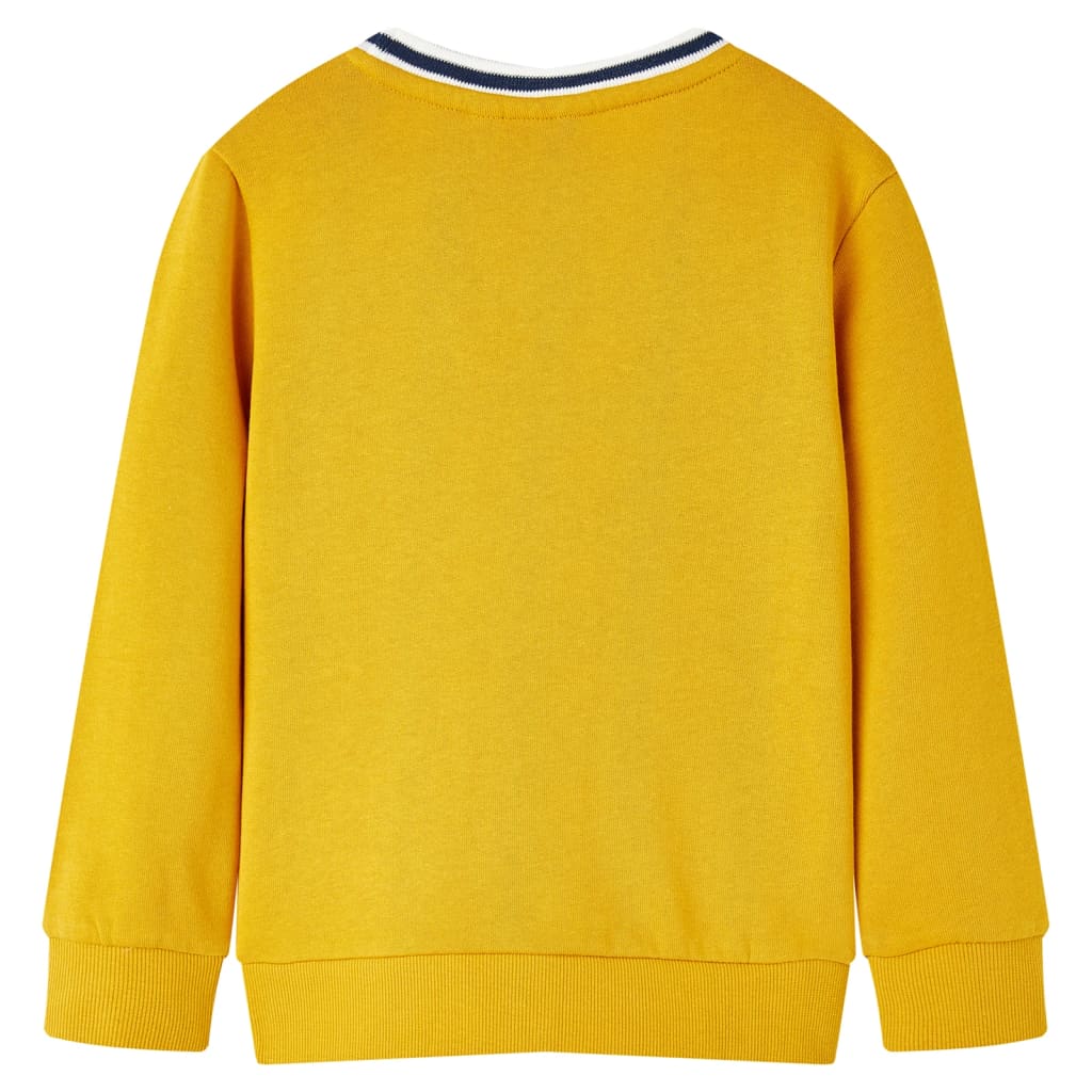 Vaikiškas sportinis megztinis, geltonai rudos spalvos, 92 dydžio