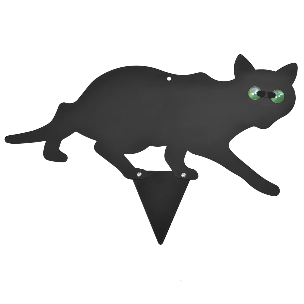 vidaXL Kačių baidyklių rinkinys, 3 dalių, juodas plienas