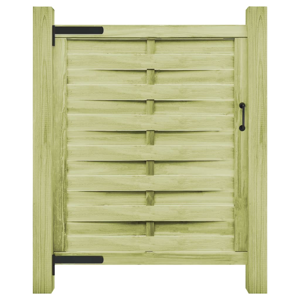 vidaXL Sodo vartai, žali, 100x125cm, impregnuota pušies mediena