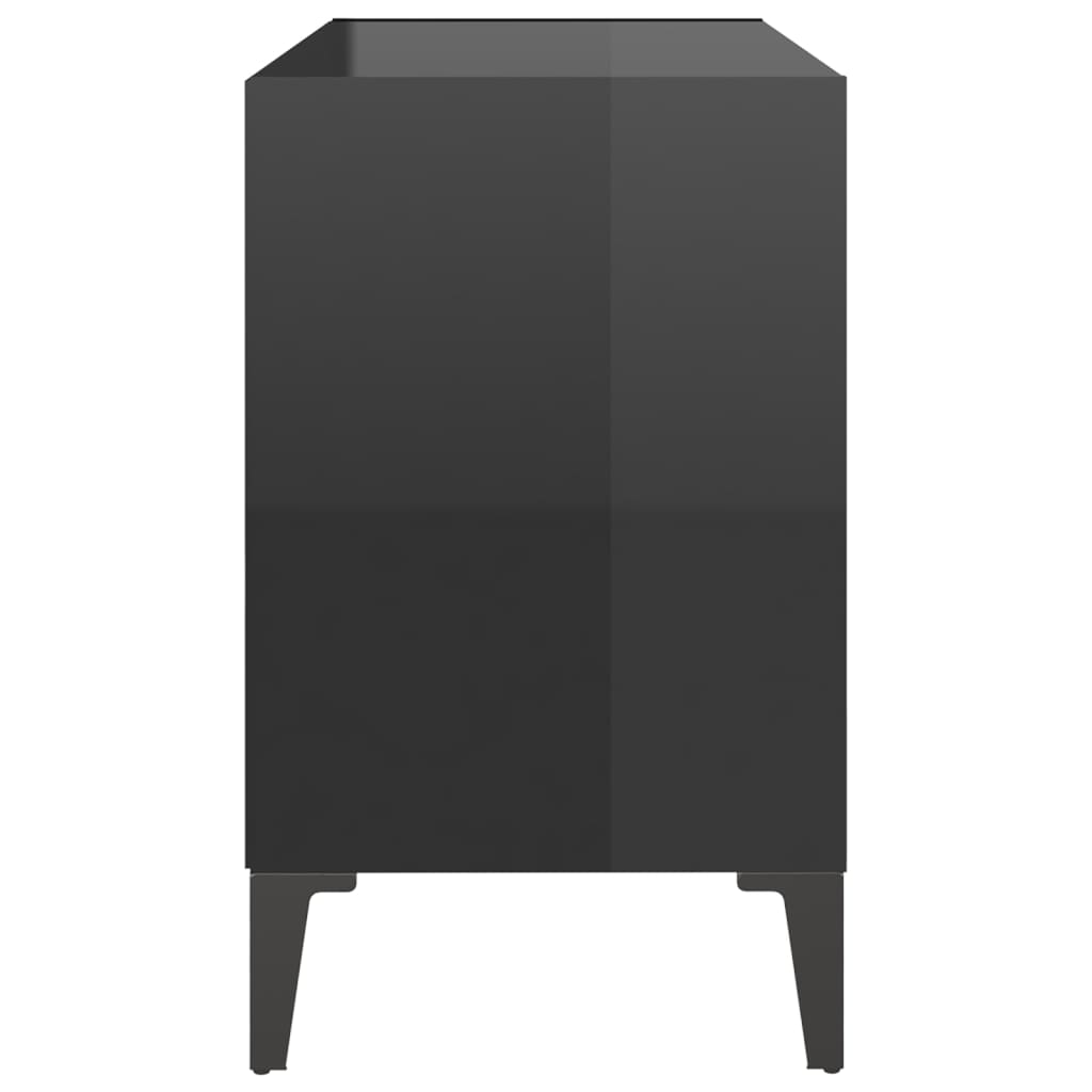 vidaXL TV spintelė su metalinėmis kojelėmis, juoda, 69,5x30x50cm