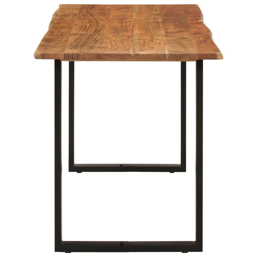 vidaXL Valgomojo stalas, 140x70x76cm, akacijos medienos masyvas