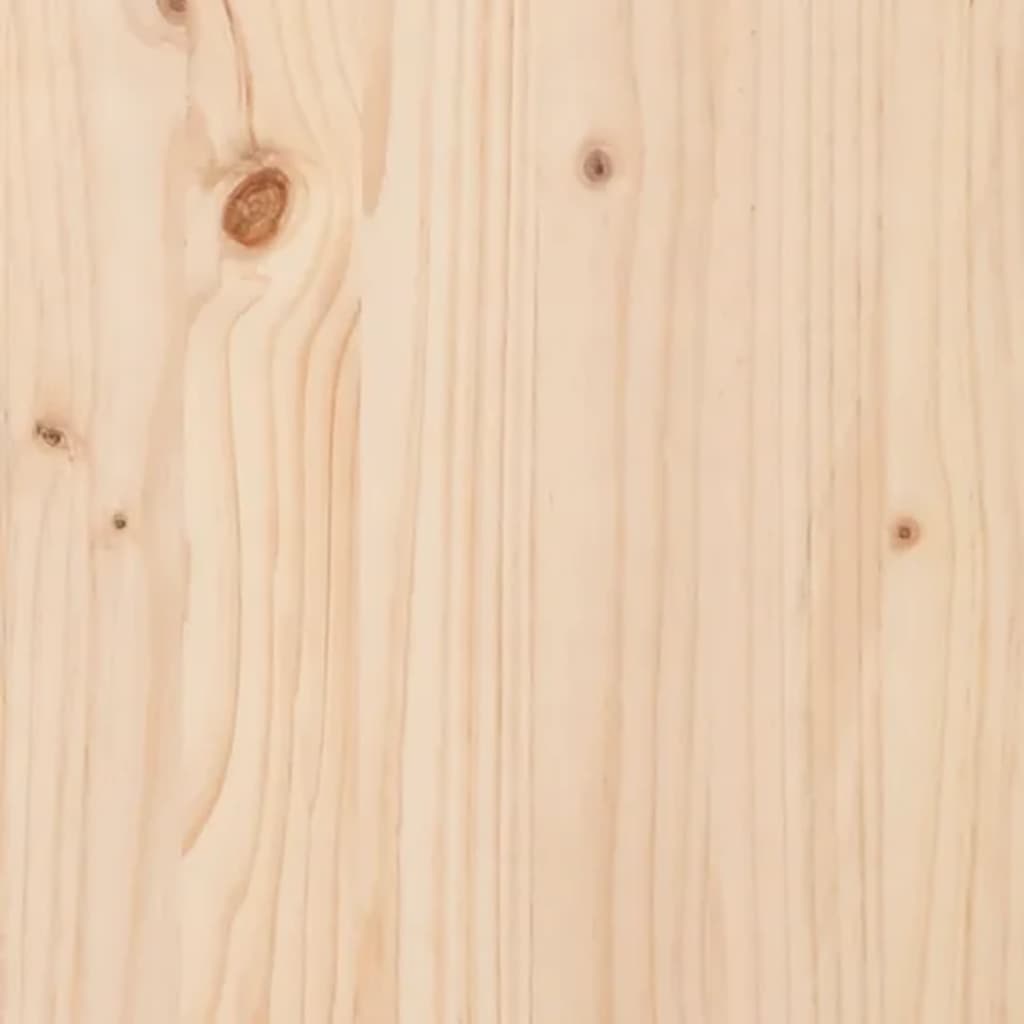 vidaXL Lovos galvūgalis, 105,5x4x100cm, pušies medienos masyvas