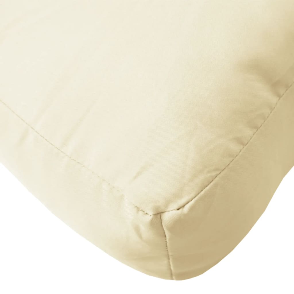 vidaXL Palečių pagalvėlės, 2vnt., smėlio spalvos, audinys