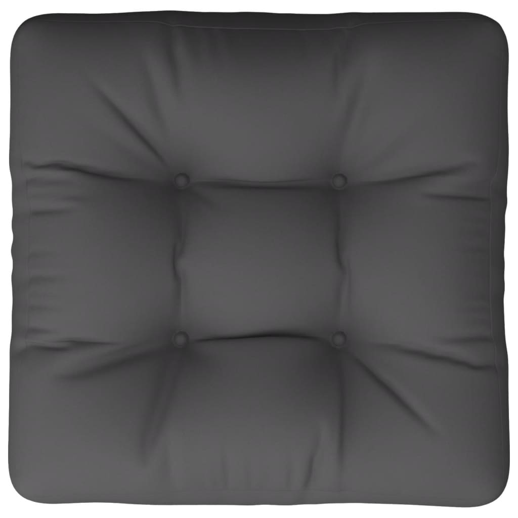 vidaXL Paletės pagalvėlė, pilkos spalvos, 60x60x12cm, audinys