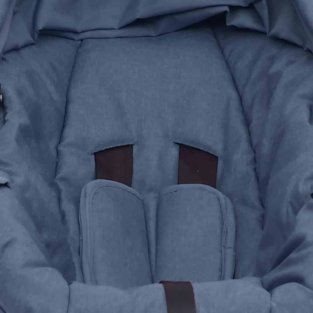 vidaXL Automobilinė kėdutė kūdikiams, tamsiai mėlyna, 42x65x57cm