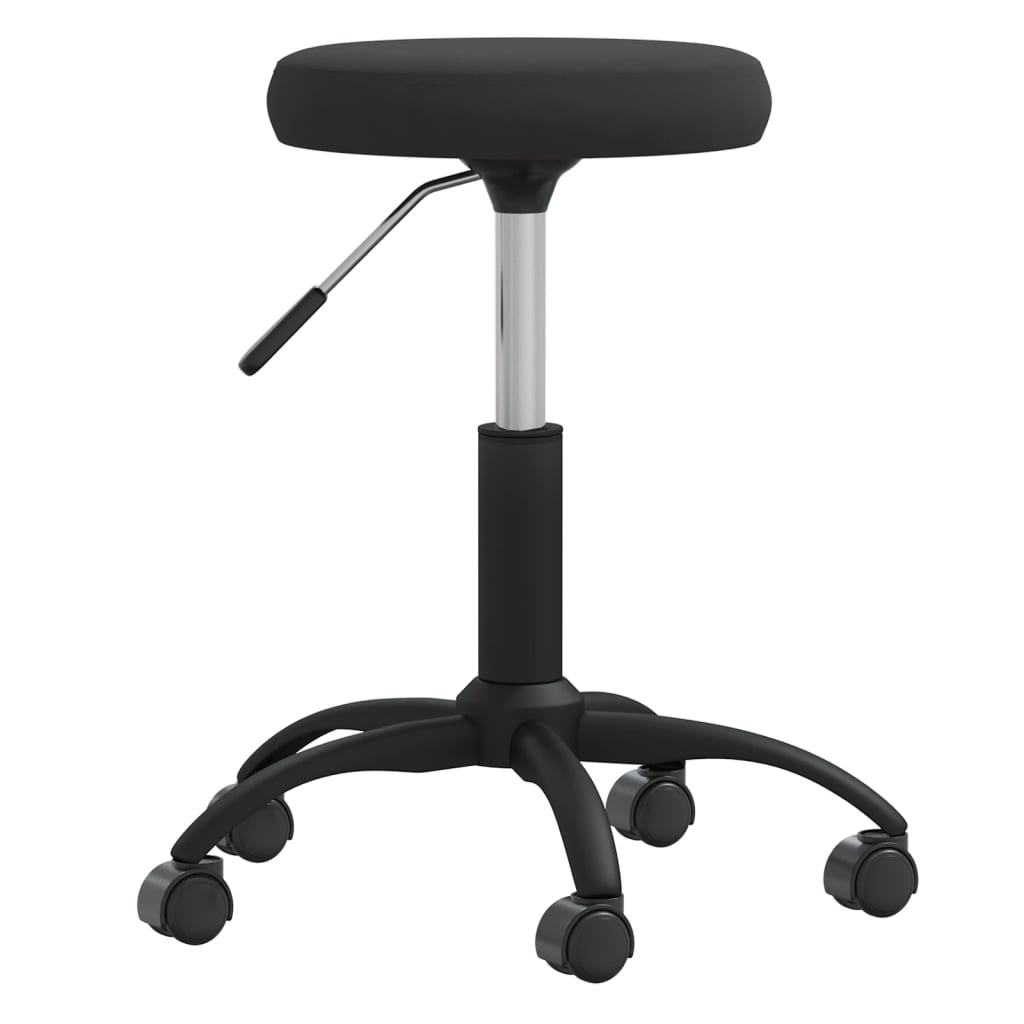 vidaXL Masažuotojo kėdė, juodos spalvos, aksomas (333171)