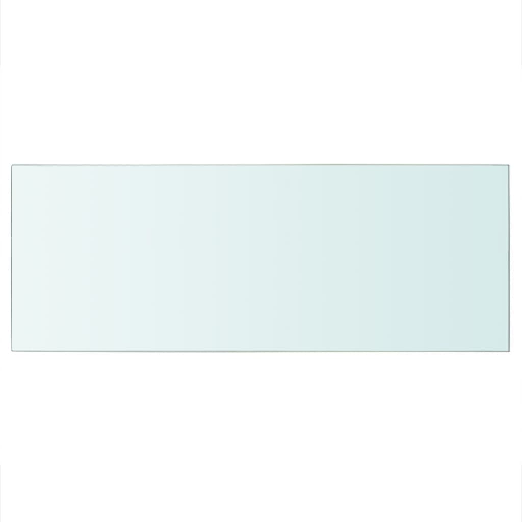 vidaXL Lentynos, 2vnt., skaidrios, 60x25cm, stiklo plokštė (243825x2)