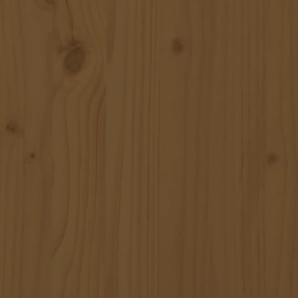 vidaXL Lova senjorams, medaus ruda, 200x200cm, pušies medienos masyvas