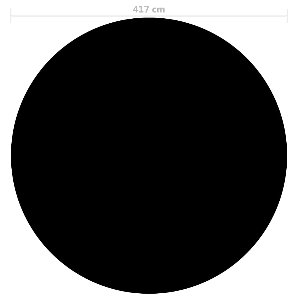 vidaXL Baseino uždangalas, juodos spalvos, 417cm, PE