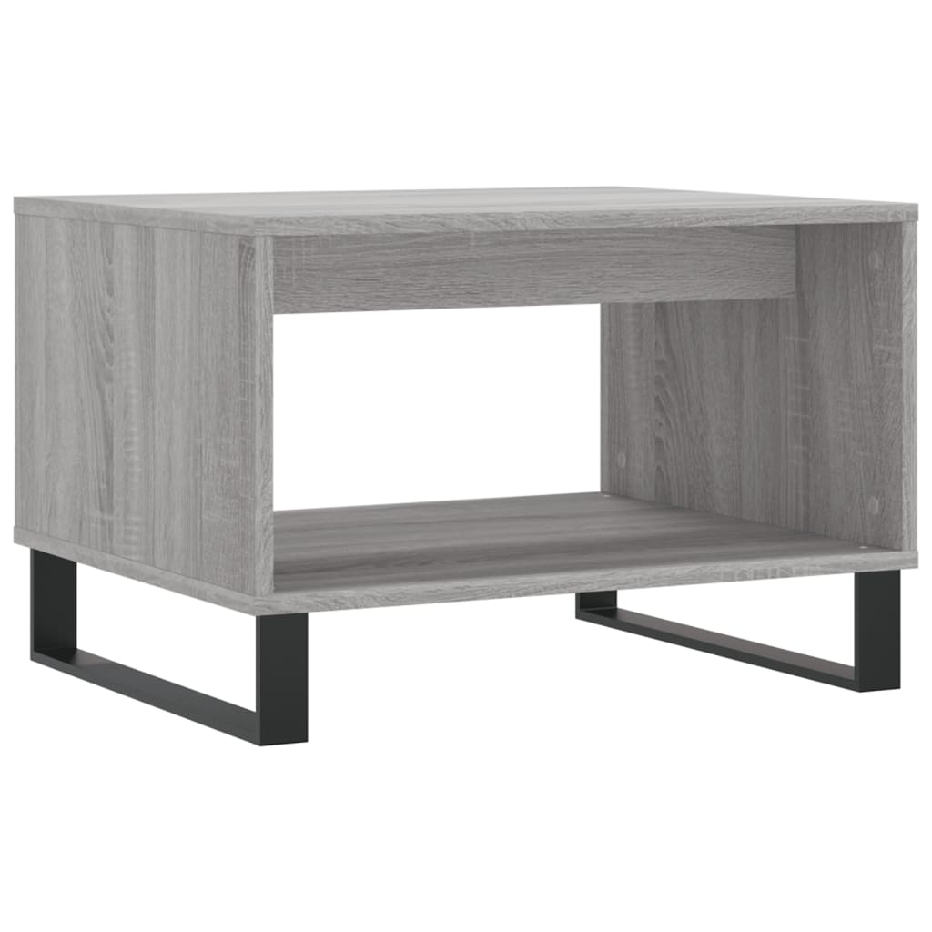 vidaXL Kavos staliukas, pilkas ąžuolo, 60x50x40cm, apdirbta mediena