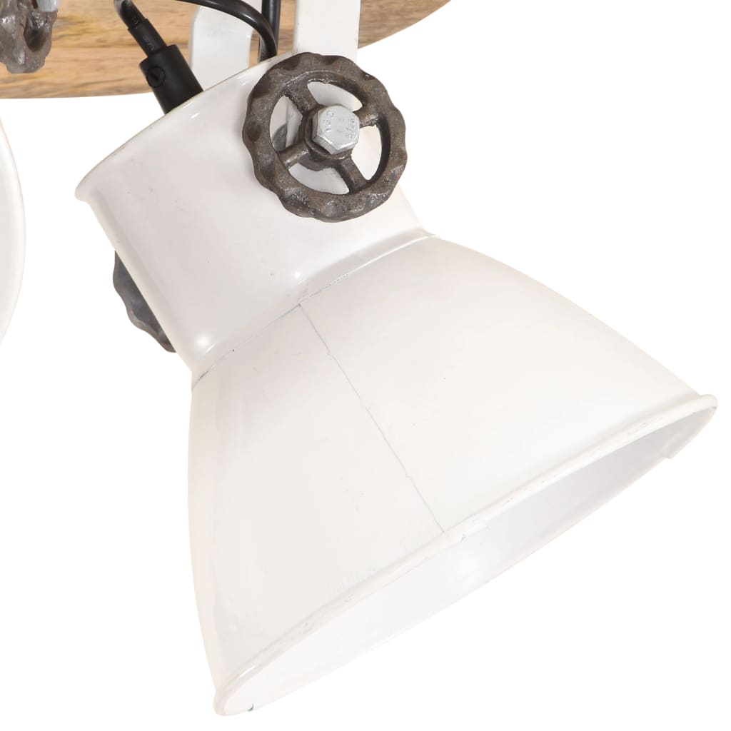 vidaXL Lubinis šviestuvas, baltas, 42x27cm, 25W, E27, pramoninis