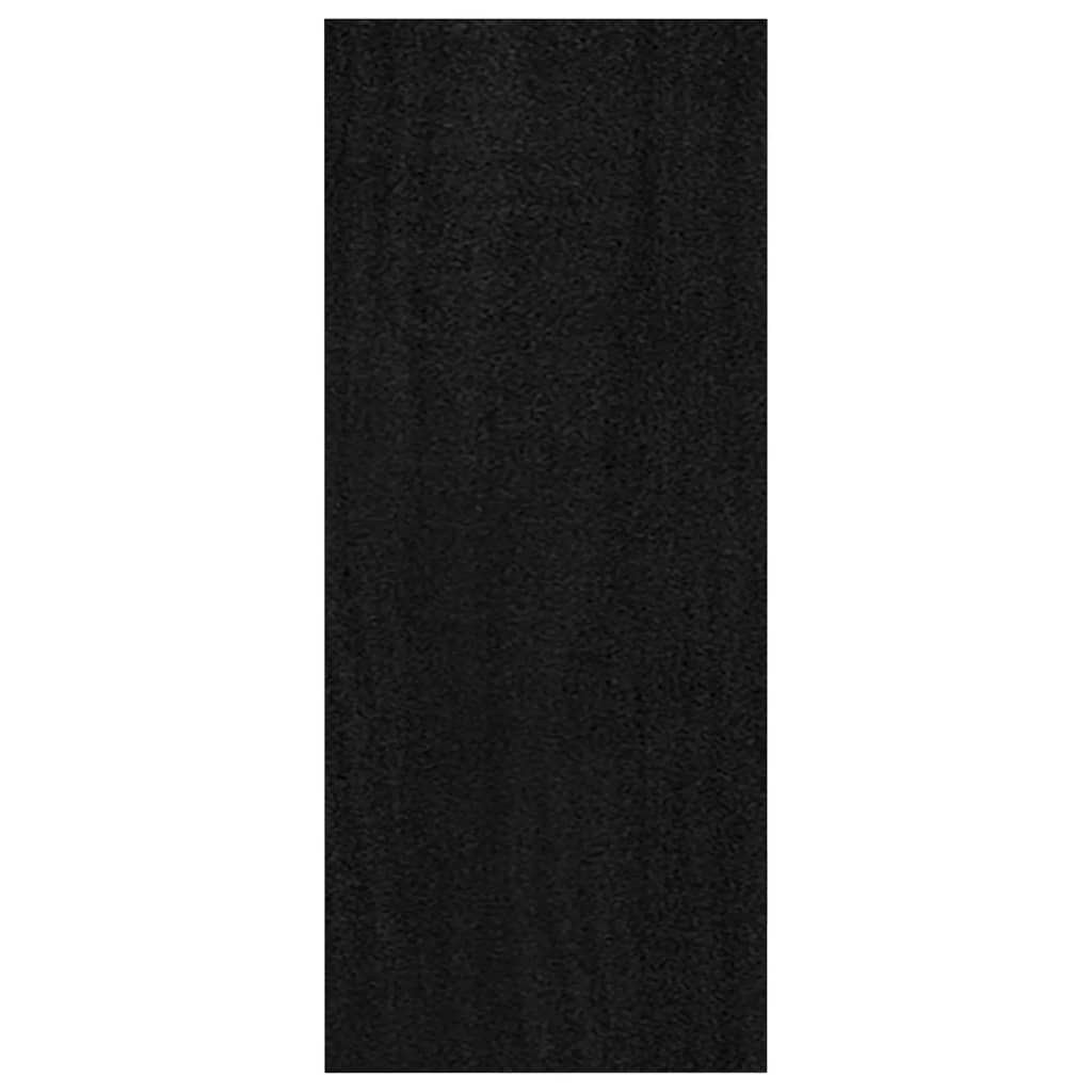 vidaXL Spintelė knygoms, juoda, 40x30x71,5cm, pušies medienos masyvas