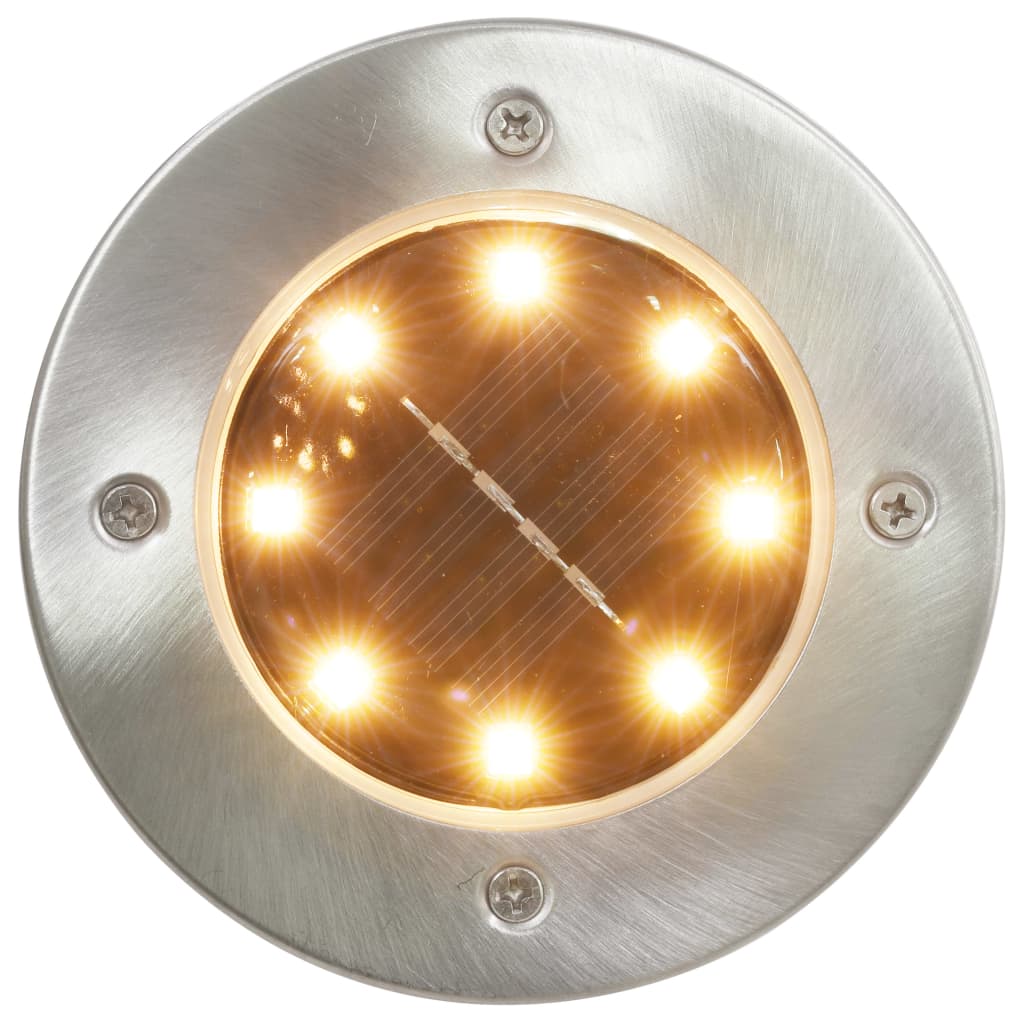 vidaXL Saulės energija įkraunami LED šviestuvai, 8vnt., įvairių spalvų