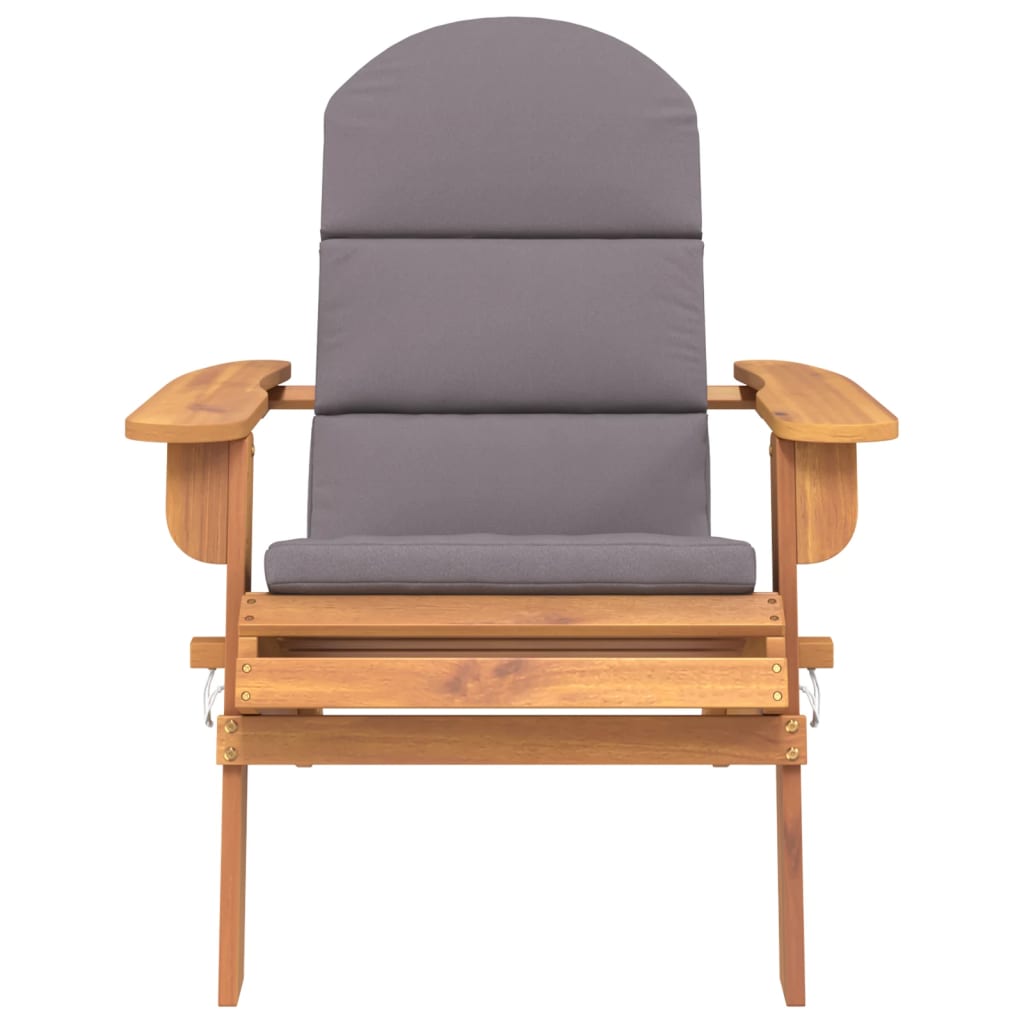 vidaXL Sodo adirondack kėdė su pagalvėlėmis, akacijos medienos masyvas