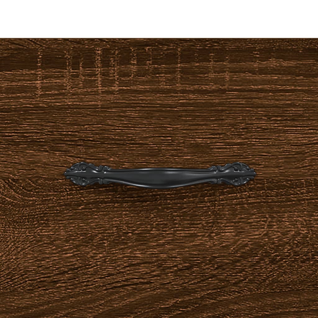 vidaXL Šoninė spintelė, ruda ąžuolo, 69,5x34x90cm, apdirbta mediena