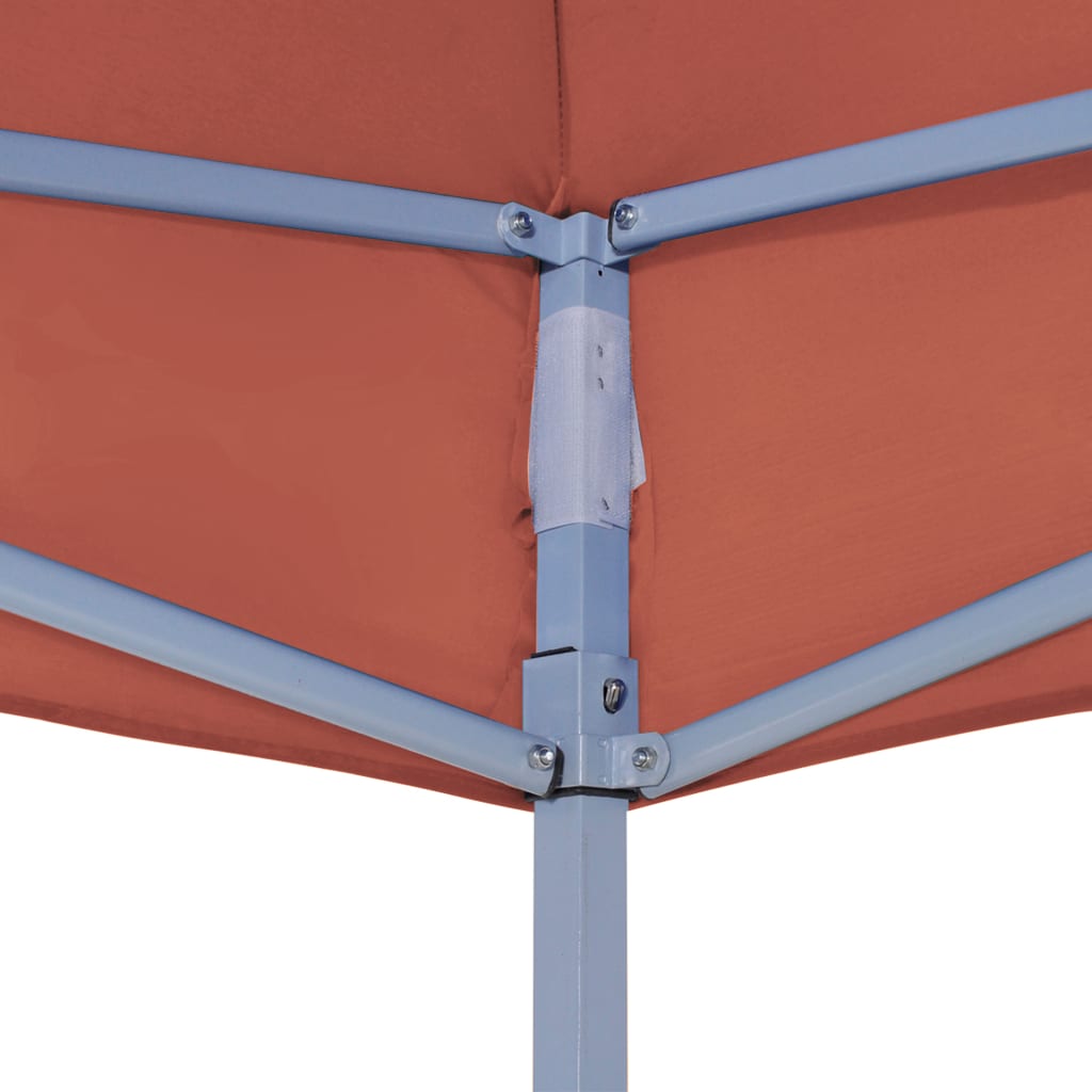 vidaXL Proginės palapinės stogas, terakota spalvos, 4,5x3m, 270 g/m²