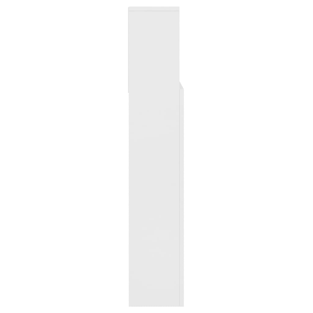 vidaXL Galvūgalis-spintelė, baltos spalvos, 140x19x103,5cm